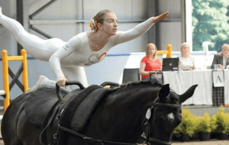 What is the history of equestrian vaulting?