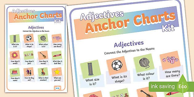 Adjective Anchor Charts